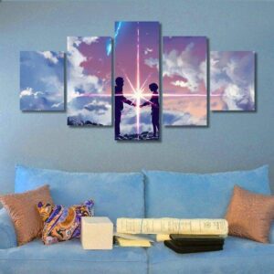 Your Name 02 - Anime 5 Panel Canvas Art Wall Decor