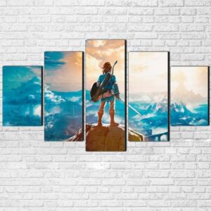 Zelda- Gaming 5 Panel Canvas Art Wall Decor
