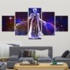 Zodiac - Virgo #1 - Abstract 5 Panel Canvas Art Wall Decor