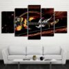 fantastic guitar music instrument - Music 5 Panel Canvas Art Wall Decor