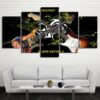 fantastic guitar - Music 5 Panel Canvas Art Wall Decor