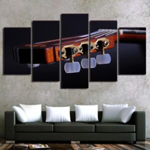 guitar Strings music instumen - Music 5 Panel Canvas Art Wall Decor