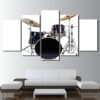 simple drum music instrument - Music 5 Panel Canvas Art Wall Decor